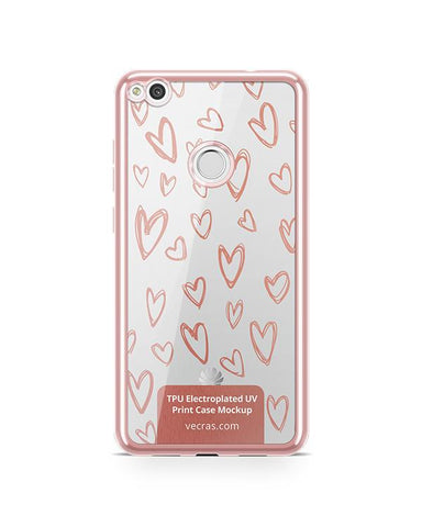 Huawei P8 Lite 2017 TPU Electroplated Case Design Mock-up