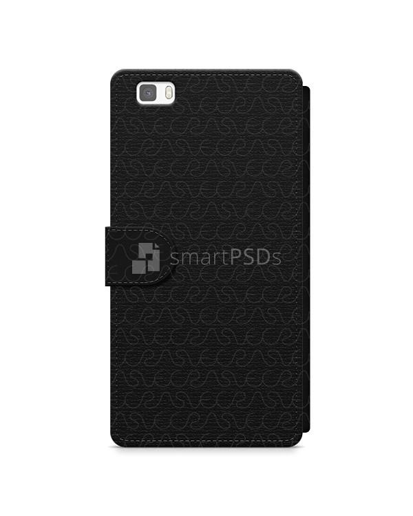 Huawei P8 2d Wallet Mobile Case Design Mockup 2015