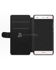 Huawei P8 Lite 2d Wallet Mobile Case Design Mockup 2015
