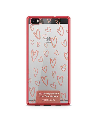 Huawei P8 Lite (2015) TPU Electroplated Case Design Mock-up