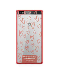 Huawei P8 Lite (2015) TPU Electroplated Case Design Mock-up 