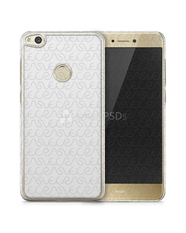 Huawei P8 Lite (2017) 2d Clear Mobile Case Design Mockup 2017