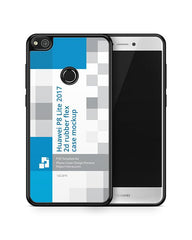 Huawei P8 Lite 2017 2d RubberFlex Case Design Mockup