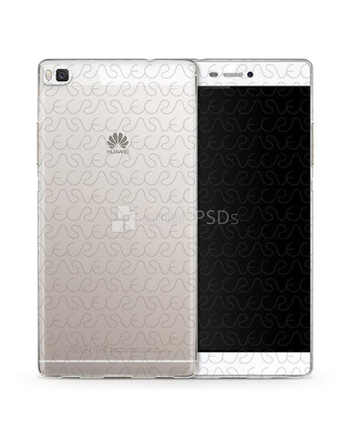 Huawei P8 UV TPU Clear Mobile Case Design Mockup 2015