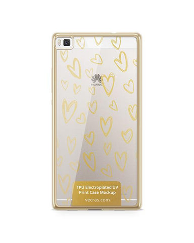 Huawei P8 TPU Electroplated Case Design Mock-up