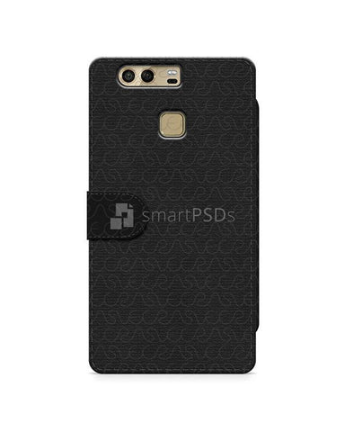 Huawei P9 2d Wallet Mobile Case Design Mockup 2016