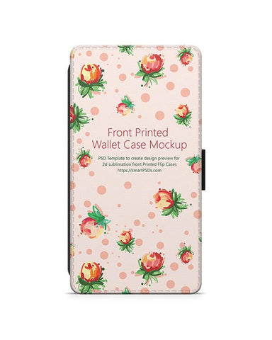 Huawei P9 2d Wallet Mobile Case Design Mockup 2016