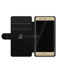 Huawei P9 2d Wallet Mobile Case Design Mockup 2016