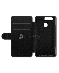 Huawei P9 2d Wallet Mobile Case Design Mockup 2016