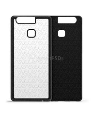 Huawei P9 2d Rubber Flex Mobile Case Design mockup 2016