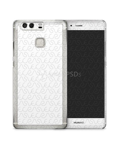 Huawei P9 2d Clear Mobile Case Design Mockup 2016