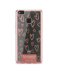 Huawei P9 Lite 2017 TPU Electroplated Case Design Mock-up