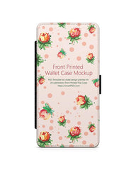 Huawei P9 Lite 2d Wallet Mobile Case Design Mockup 2016