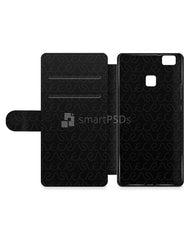 Huawei P9 Lite 2d Wallet Mobile Case Design Mockup 2016