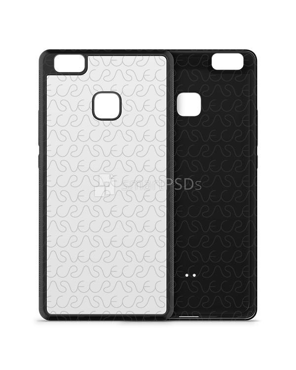 Huawei P9 Lite 2d Rubber Flex Mobile Case Design Mockup 2016