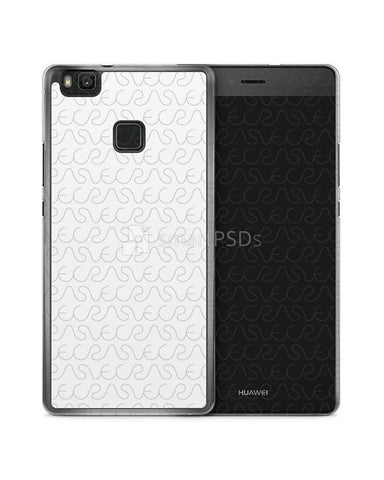 Huawei P9 Lite 2d Clear Mobile Case Design Mockup  2016