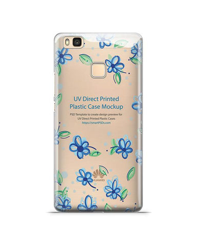 Huawei P9 Lite- UV PC Clear Mobile Case Design Mockup 2016
