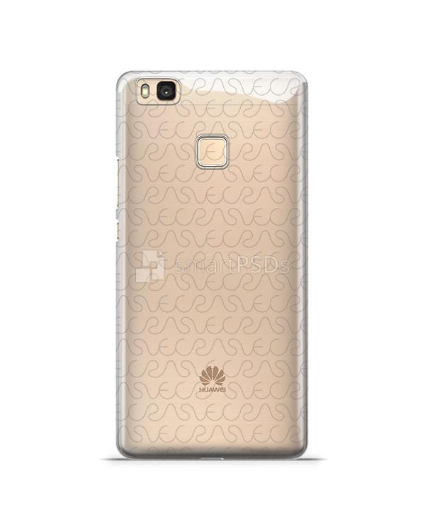 Huawei P9 Lite- UV PC Clear Mobile Case Design Mockup 2016