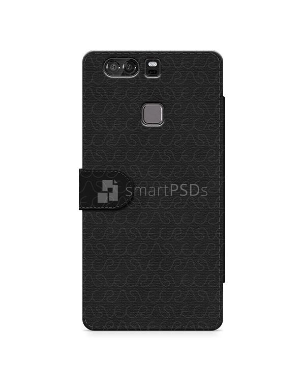 Huawei P9 Plus 2d Wallet Mobile Case Design Mockup 2016