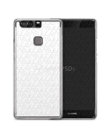 Huawei P9 Plus 2d Clear Mobile Case Design Mockup 2016