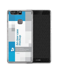 Huawei P9 Plus 2d Clear Mobile Case Design Mockup 2016