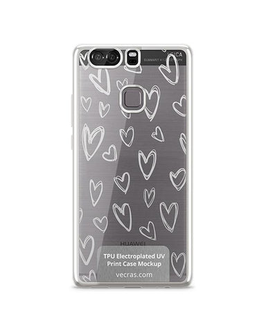 Huawei P9 Plus TPU Electroplated Case Design Mock-up