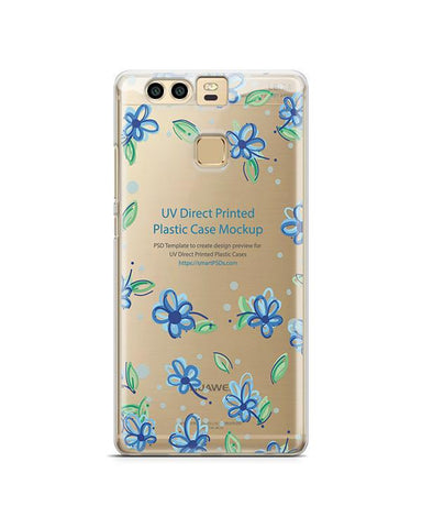 Huawei P9- UV PC Clear Mobile Case Design Mockup 2016