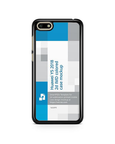 Huawei Y5 2018 2d PC Colored Case Design Mockup