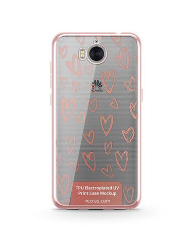 Huawei Y5 2017 TPU Electroplated Case Design Mock-up