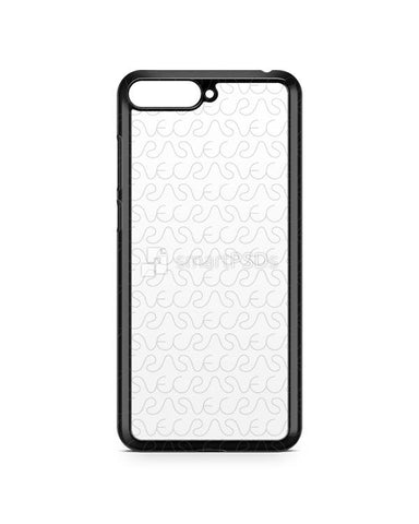 Huawei Y6 2d PC Colored Case Design Mockup 2018