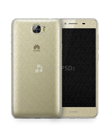 Huawei Y6 II Compact UV TPU Clear Case Design Mockup
