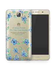 Huawei Y6 II Compact UV TPU Clear Case Design Mockup