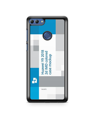 Huawei Y9 2d PC Colored Case Design Mockup 2018