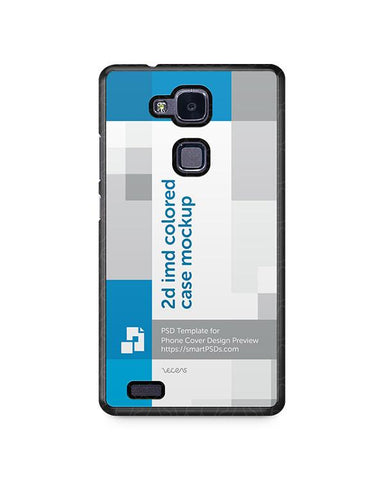 Huawei Mate 7 2d IMD Colored Mobile Case Design Mockup 2014