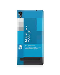 Intex Aqua Power Plus 3d IMD Mobile Case Design Mockup  2015