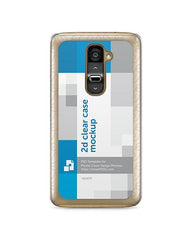 LG G2 2d Clear Mobile Case Design Mockup 2013