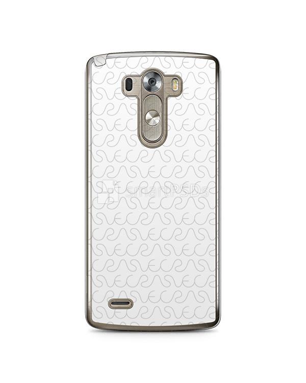 LG G3 2d Clear Mobile Case Design Mockup 2014