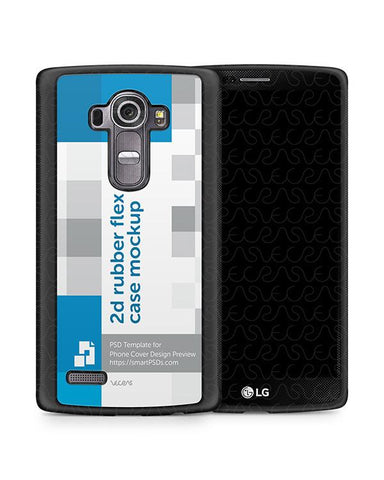 LG G4 2d Rubber Flex Mobile Case Design Mockup 2015