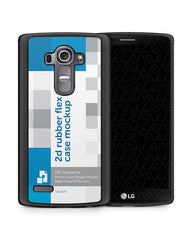 LG G4 2d Rubber Flex Mobile Case Design Mockup 2015