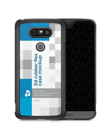 LG G5 2d Rubber Flex Mobile Case Design Mockup 2016