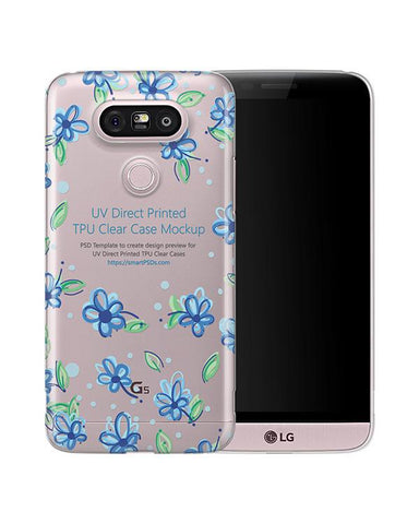 LG G5 TPU Clear Mobile Case Design Mockup 2016
