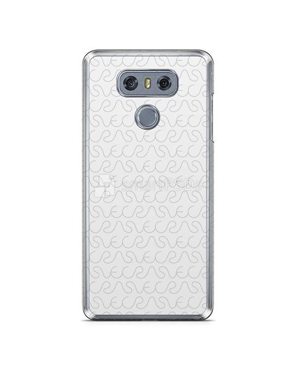 LG G6 2d Clear Mobile Case Design Mockup 2017