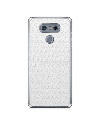 LG G6 2d Clear Mobile Case Design Mockup 2017