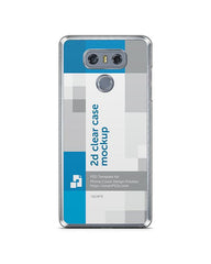 LG G6 2d Clear Mobile Case Design Mockup 2017