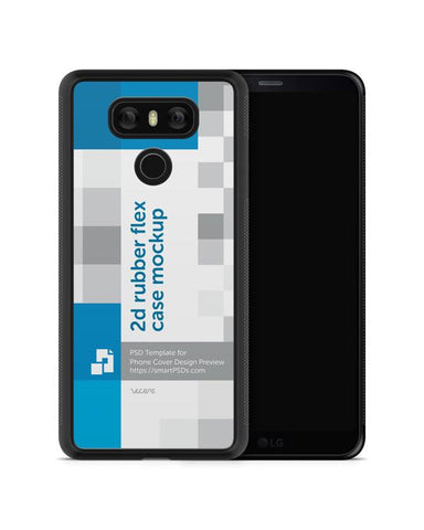 LG G6 2d Rubber Flex Phone Cover Design Template