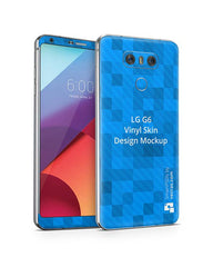 LG G6 Vinyl Skin Design Mockup 2017 (Front-Back Angled)