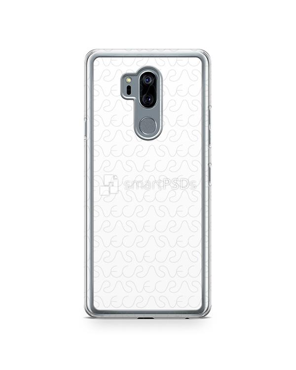 LG G7 ThinQ 2d PC Clear Case Design Mockup 2018