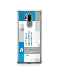 LG G7 ThinQ 2d PC Clear Case Design Mockup 2018