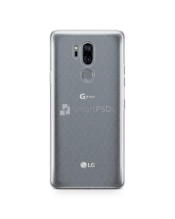 LG G7 ThinQ UV PC Clear Case Mockup 2018