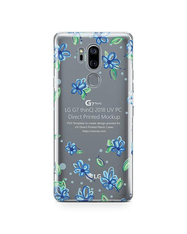 LG G7 ThinQ UV PC Clear Case Mockup 2018